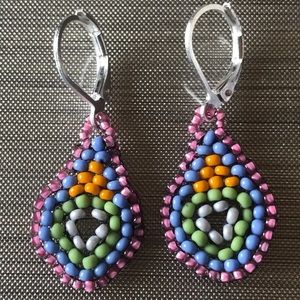 Seed bead earrings